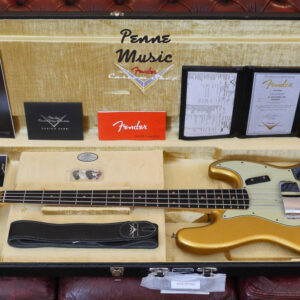Fender Custom Shop Time Machine 1963 Jazz Bass Aged Aztec Gold Journeyman Relic 06/12/2024 1