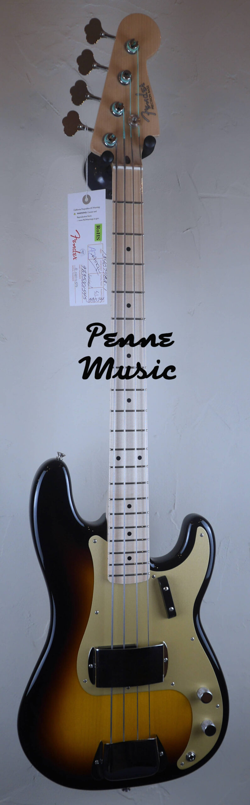 Fender Custom Shop Vintage Custom 1957 Precision Bass Wide-Fade 2-Color Sunburst NOS TCP 12/11/2024 2